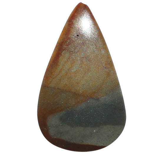 Polygram Jasper 14.5x24.7x3 mm Pear Shape Polished Gemstone LS20-08052