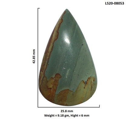 Polygram Jasper 25.8x42.85x6 mm Pear Shape Polished Gemstone LS20-08053