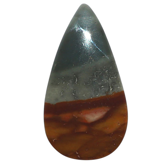 Polygram Jasper 14.1x26.3x4 mm Pear Shape Polished Gemstone LS20-08054
