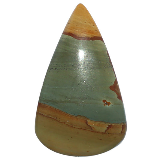 Polygram Jasper 22.75x38x6 mm Pear Shape Polished Gemstone LS20-08055