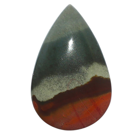 Polygram Jasper 19x29.4x5.5 mm Pear Shape Polished Gemstone LS20-08059