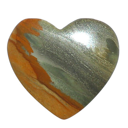 Polygram Jasper 16.5x18x4.3 mm Heart Shape Polished Gemstone LS20-08066