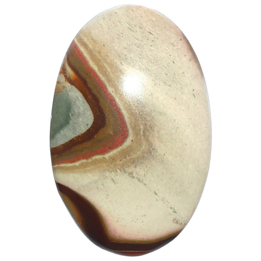 Polygram Jasper 22.8x35.5x6.4 mm Oval Shape Polished Gemstone LS20-08068