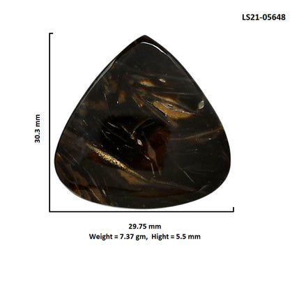 Bat Cave Jasper 29.75x30.3x5.5 mm Heart Shape Polished Gemstone LS21-05648