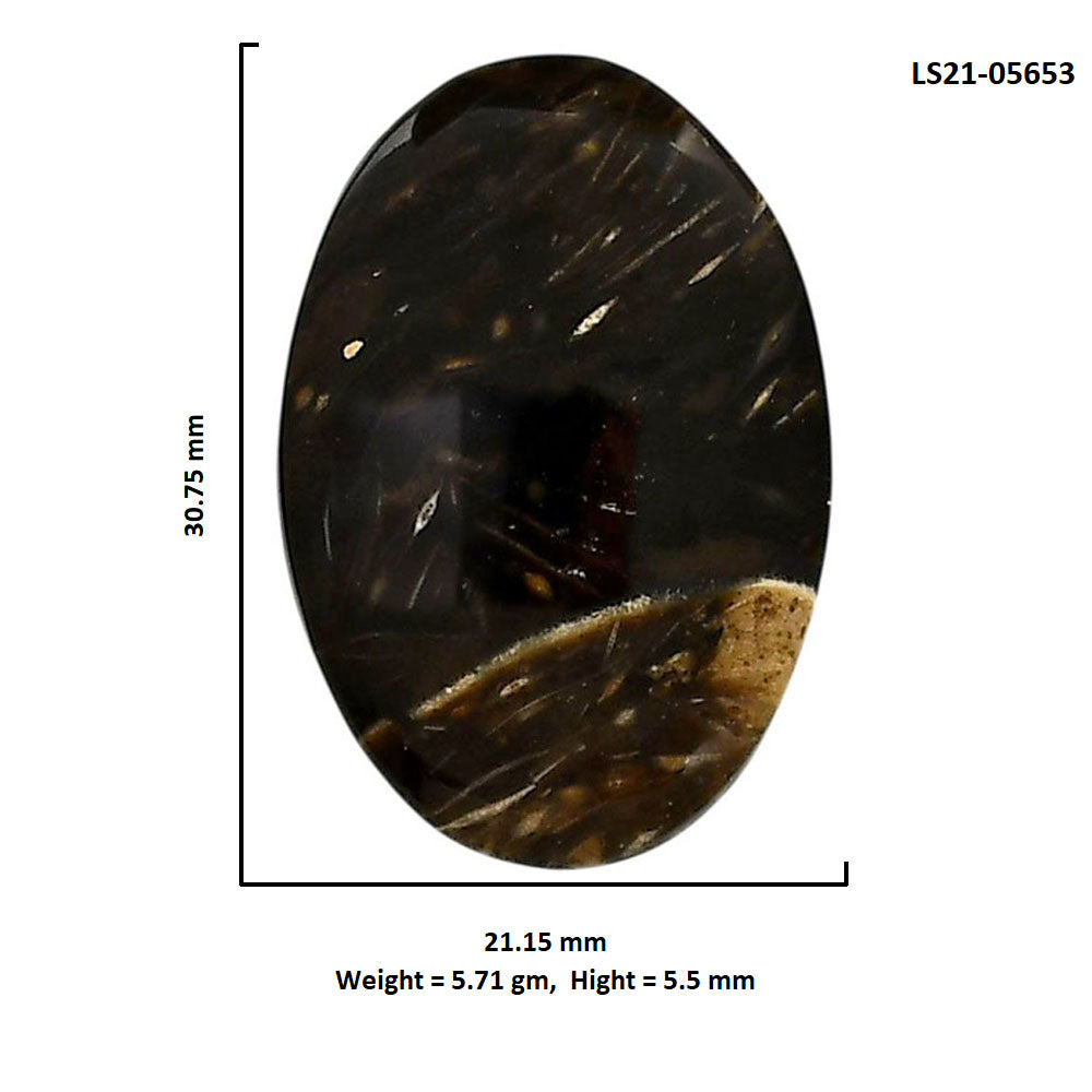 Bat Cave Jasper 21.15x30.75x5.5 mm Oval Shape Polished Gemstone LS21-05653