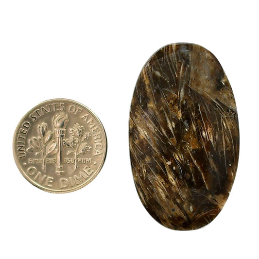 Bat Cave Jasper 20.8x35x5 mm Oval Shape Polished Gemstone LS21-05654