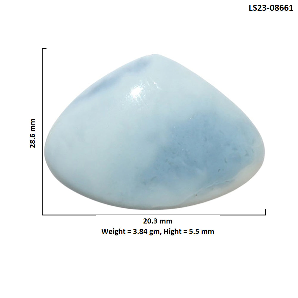 Owyhee Opal 20.3x28.6x5.5 mm Heart Shape Polished Gemstone LS23-08661