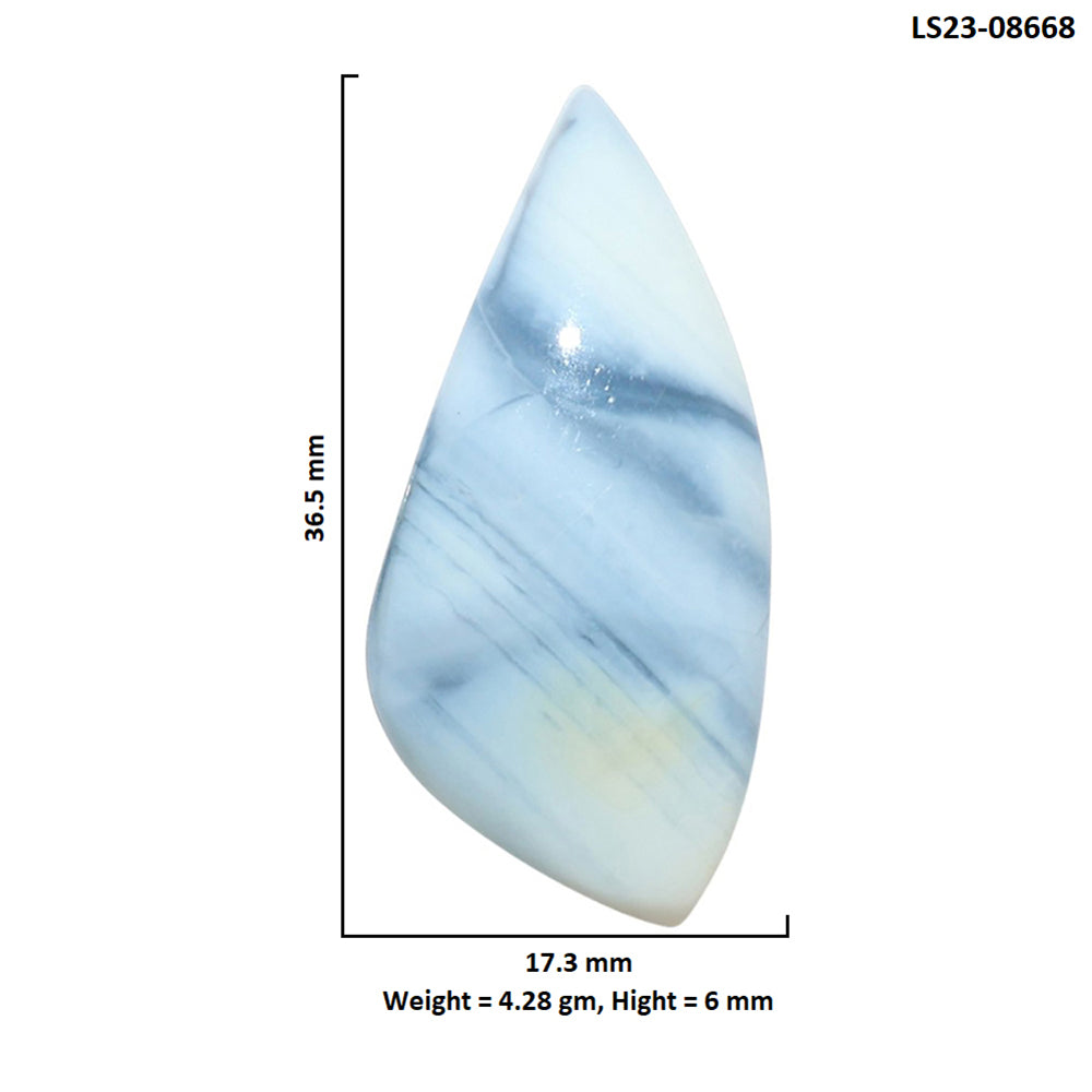 Owyhee Opal 17.3x36.5x6 mm Fancy Shape Polished Gemstone LS23-08668