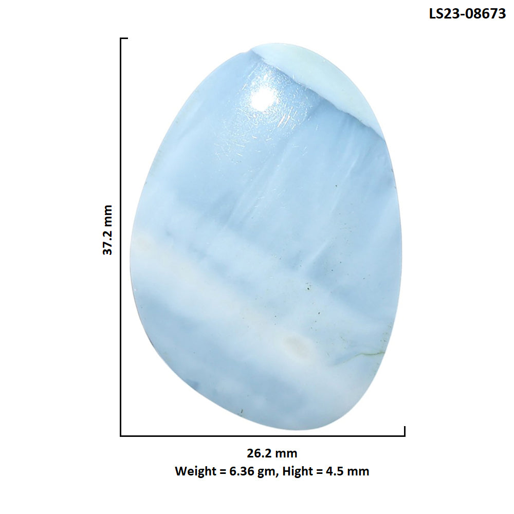 Owyhee Opal 26.2x37.2x4.5 mm Fancy Shape Polished Gemstone LS23-08673