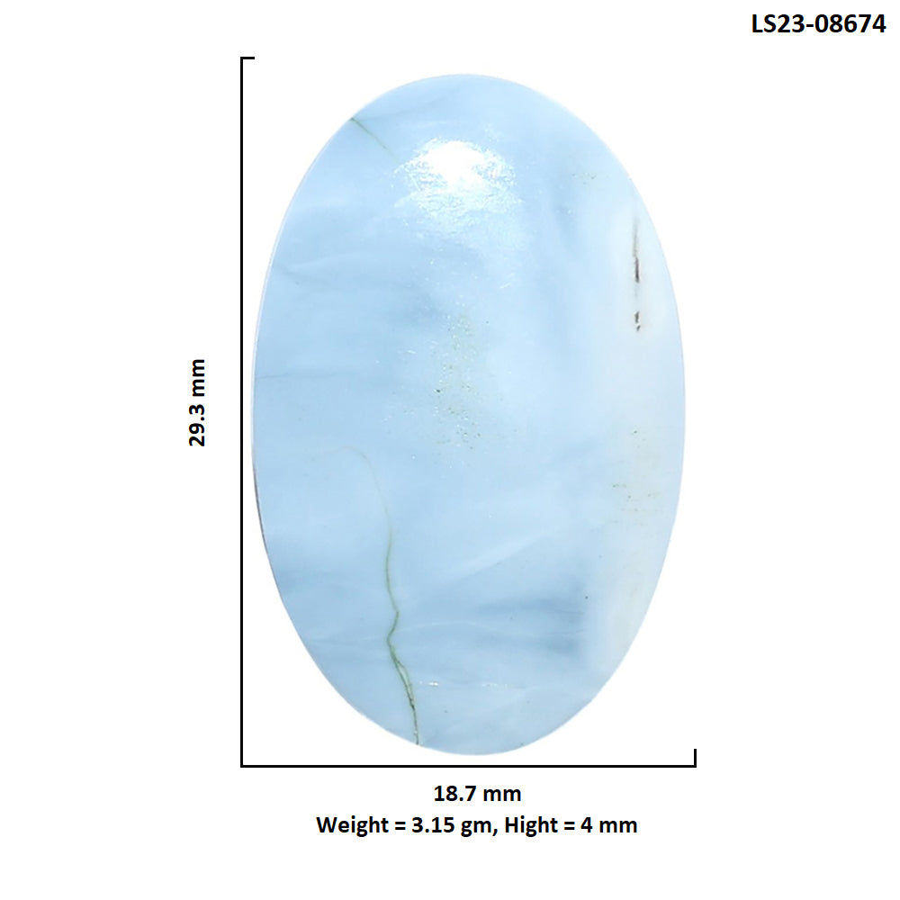Owyhee Opal 18.7x29.3x4 mm Oval Shape Polished Gemstone LS23-08674