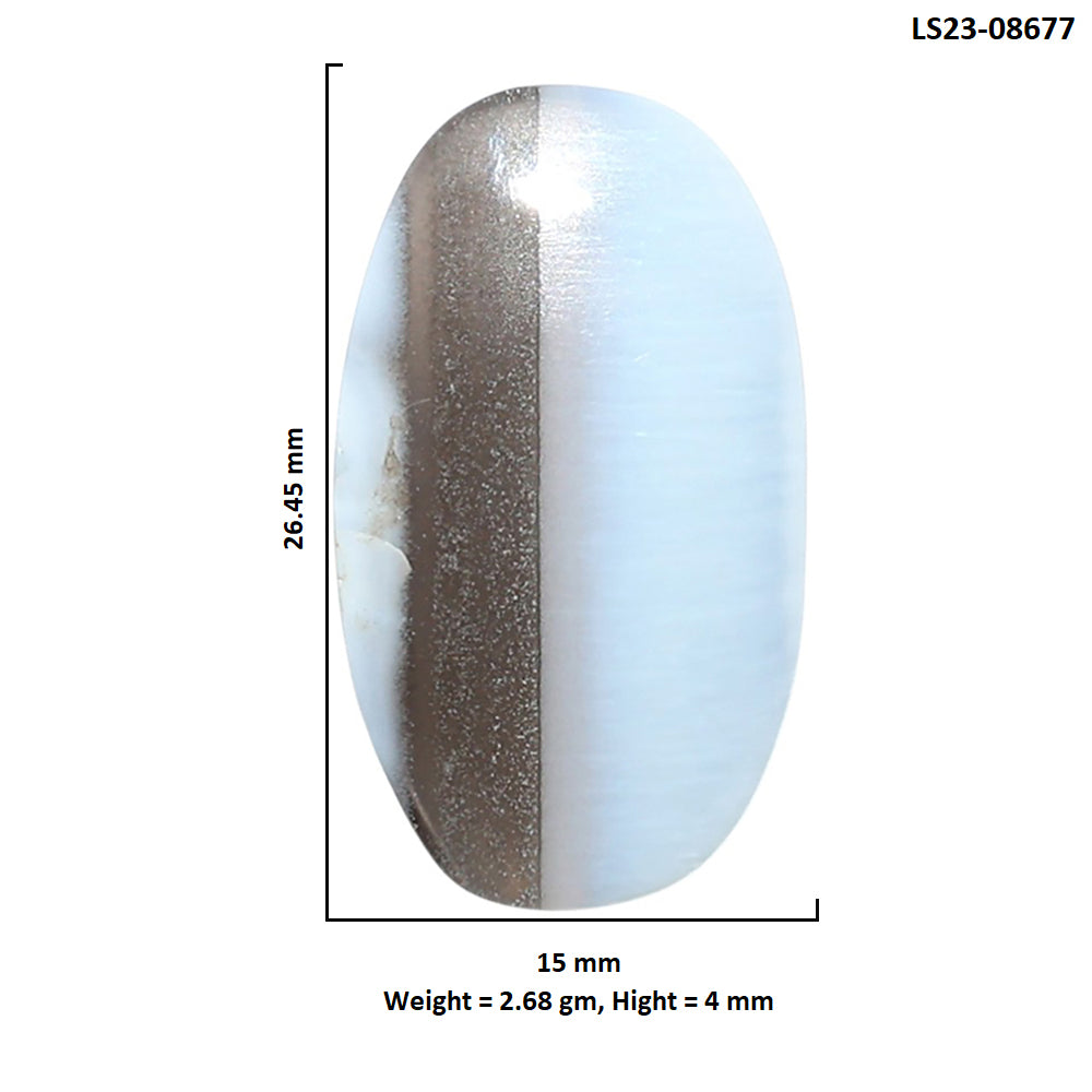 Owyhee Opal 15x26.45x4 mm Oval Shape Polished Gemstone LS23-08677