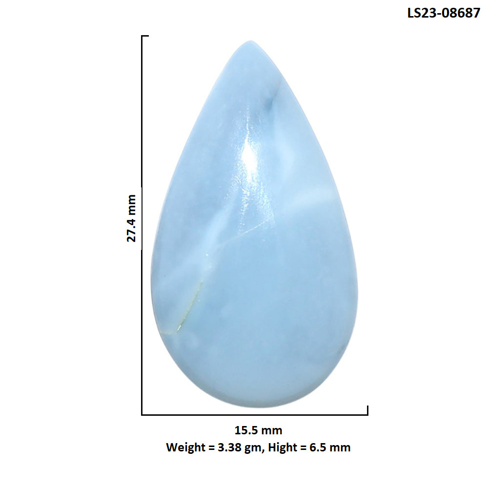 Owyhee Opal 15.5x27.4x6.5 mm Pear Shape Polished Gemstone LS23-08687