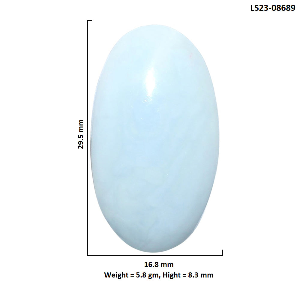 Owyhee Opal 16.8x29.5x8.3 mm Oval Shape Polished Gemstone LS23-08689
