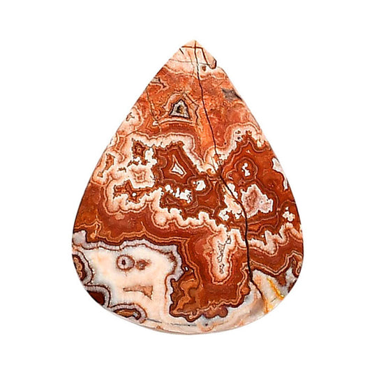Rosetta Picture Jasper 22x28.35x5.5 mm Pear Shape Polished Gemstone LS24-05922