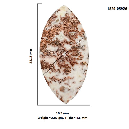 Rosetta Picture Jasper 16.5x33.15x4.5 mm Marquise Shape Polished Gemstone LS24-05926