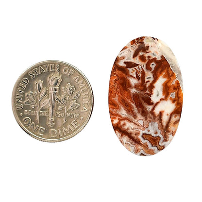 Rosetta Picture Jasper 16x25.8x5 mm Oval Shape Polished Gemstone LS24-05927