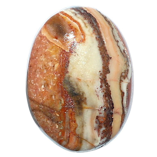 Rosetta Picture Jasper 16x22x6 mm Oval Shape Polished Gemstone LS24-08108