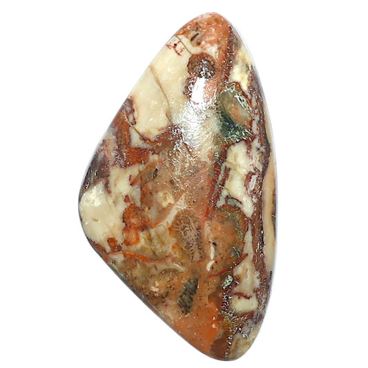 Rosetta Picture Jasper 19x33.2x5.5 mm Fancy Shape Polished Gemstone LS24-08113