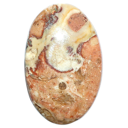 Rosetta Picture Jasper 20.2x31.4x5 mm Oval Shape Polished Gemstone LS24-08120