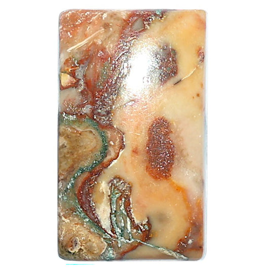 Rosetta Picture Jasper 14x23.4x6 mm Baguette Shape Polished Gemstone LS24-08121