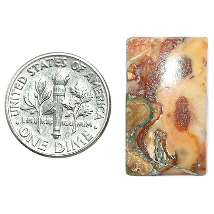 Rosetta Picture Jasper 14x23.4x6 mm Baguette Shape Polished Gemstone LS24-08121
