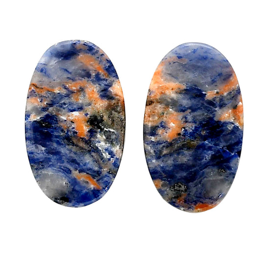 Sodalite Pair 14.5x24x4.3 mm Oval Shape Polished Gemstone LS26-04364
