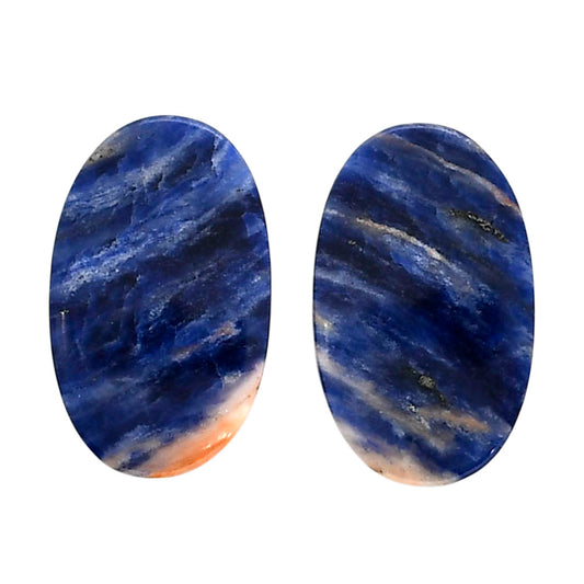 Sodalite Pair 13x21.35x4 mm Oval Shape Polished Gemstone LS26-04365