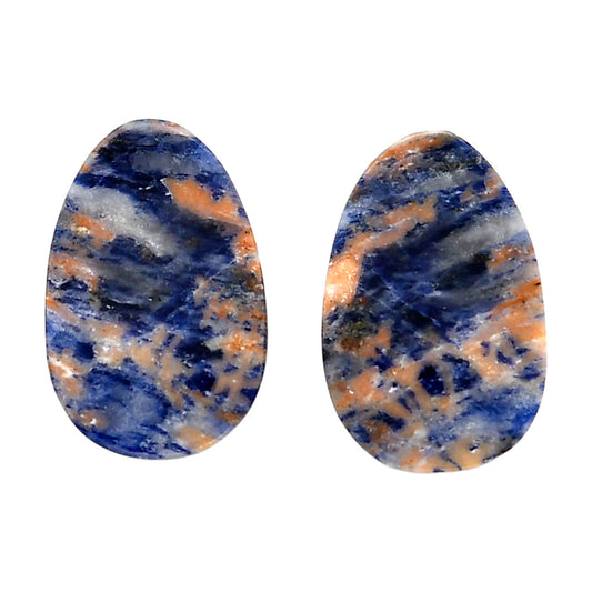 Sodalite Pair 15x23x4.3 mm Fancy Shape Polished Gemstone LS26-04370