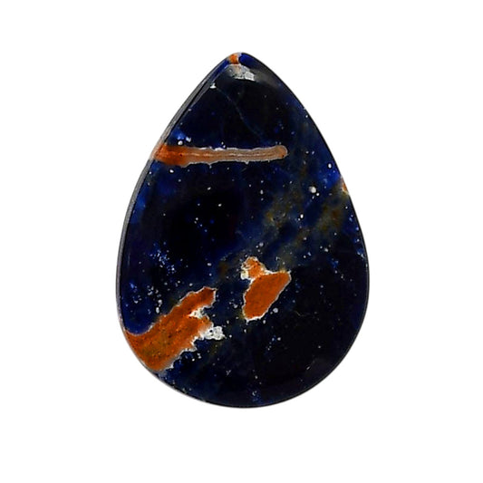Sodalite 19x26.6x4.7 mm Pear Shape Polished Gemstone LS26-05578