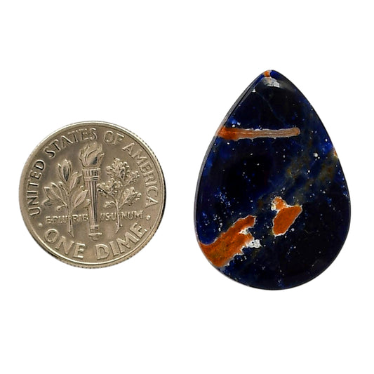 Sodalite 19x26.6x4.7 mm Pear Shape Polished Gemstone LS26-05578