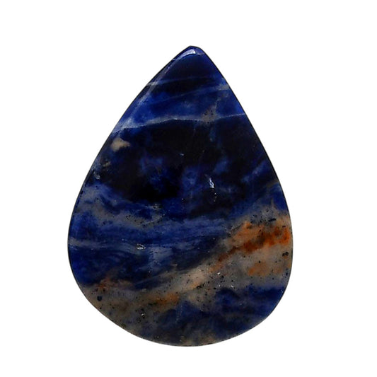 Sodalite 24.45x32.3x4.5 mm Pear Shape Polished Gemstone LS26-05580