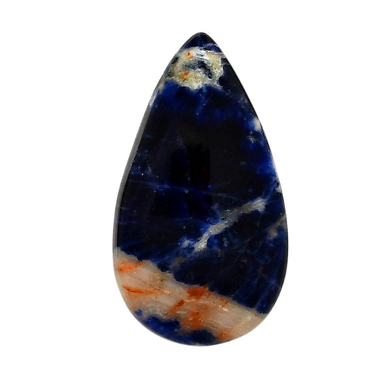 Sodalite 19.2x34x5.5 mm Pear Shape Polished Gemstone LS26-05582