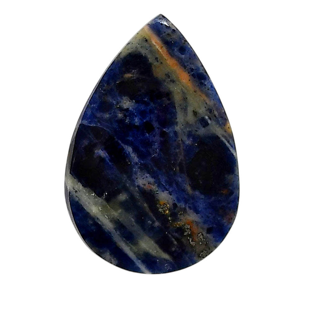 Sodalite 22.25x32.65x4.5 mm Pear Shape Polished Gemstone LS26-05583