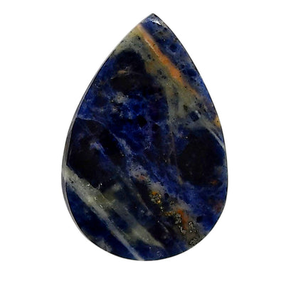 Sodalite 22.25x32.65x4.5 mm Pear Shape Polished Gemstone LS26-05583