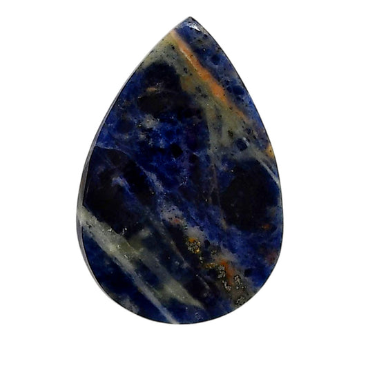 Sodalite 22.25x32.65x4.5 mm Pear Shape Polished Gemstone LS26-05583