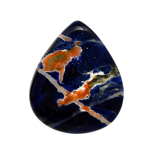 Sodalite 23.65x28.1x5.5 mm Heart Shape Polished Gemstone LS26-05584