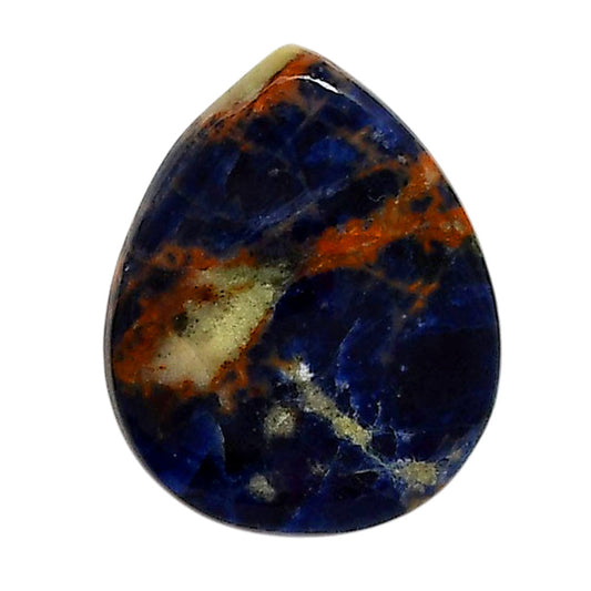Sodalite 22.1x27.3x5 mm Heart Shape Polished Gemstone LS26-05586
