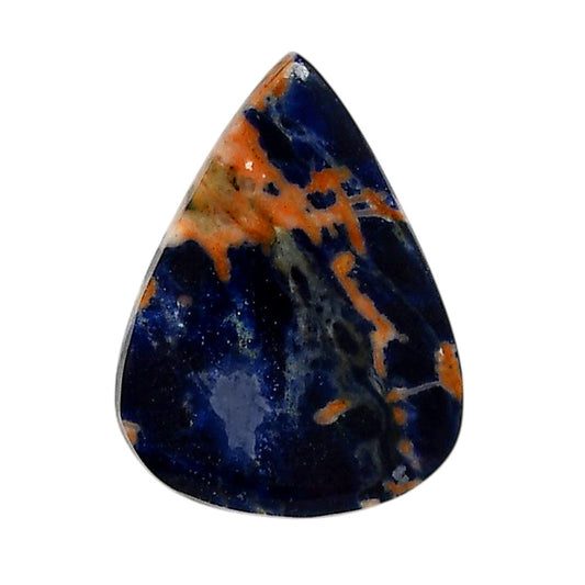 Sodalite 22.8x30.4x5.3 mm Pear Shape Polished Gemstone LS26-05589
