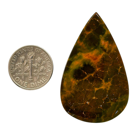 Ocean Jasper 27.1x43.35x6 mm Pear Shape Polished Gemstone LS27-05562