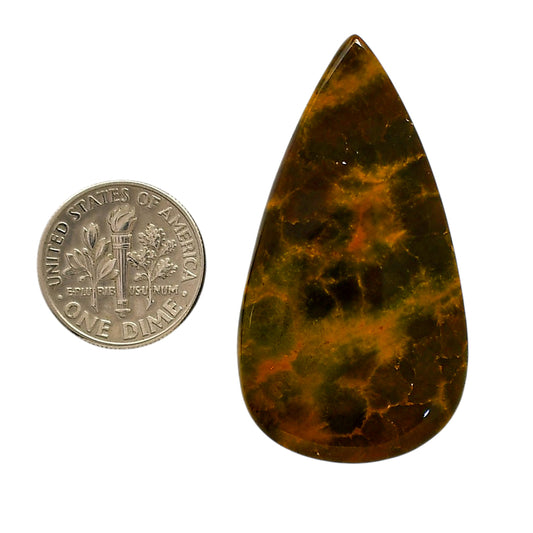Ocean Jasper 24.35x44.8x6 mm Pear Shape Polished Gemstone LS27-05563