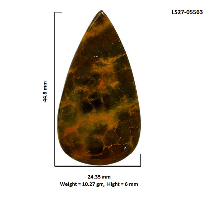 Ocean Jasper 24.35x44.8x6 mm Pear Shape Polished Gemstone LS27-05563