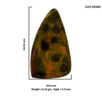 Ocean Jasper 19.6x34.55x5.5 mm Fancy Shape Polished Gemstone LS27-05566