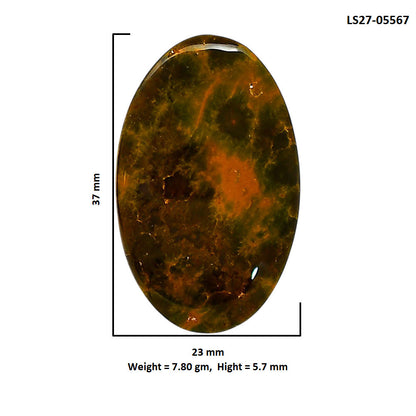 Ocean Jasper 23x37x5.7 mm Oval Shape Polished Gemstone LS27-05567