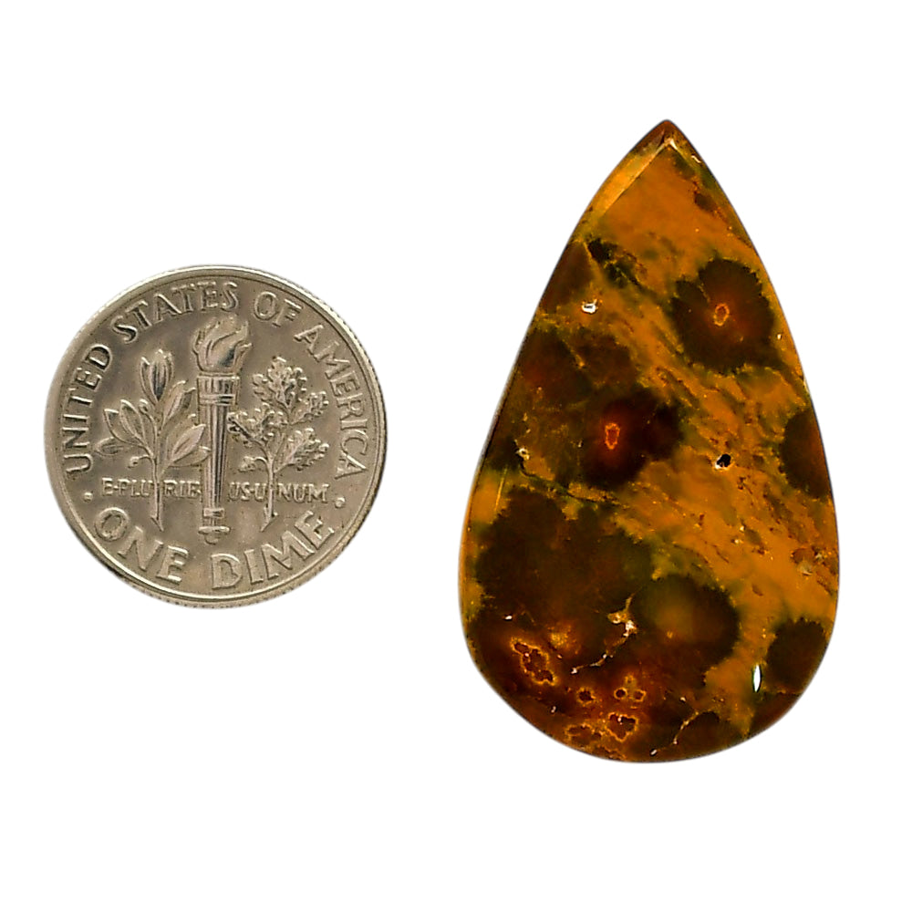 Ocean Jasper 19.6x33.3x6 mm Pear Shape Polished Gemstone LS27-05568