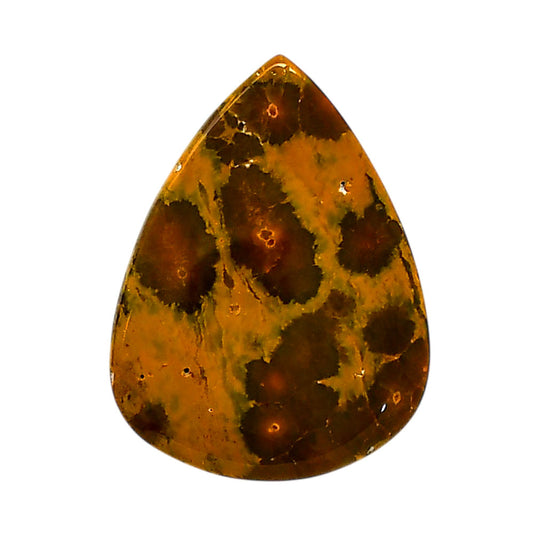 Ocean Jasper 23x30.6x5 mm Pear Shape Polished Gemstone LS27-05569