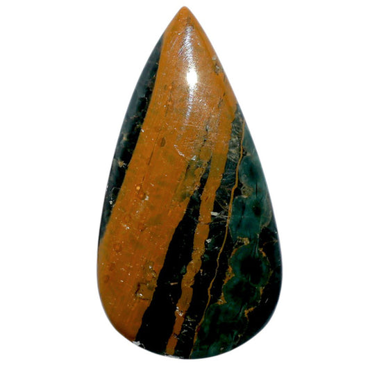 Ocean Jasper 23x43.4x5 mm Pear Shape Polished Gemstone LS27-07863