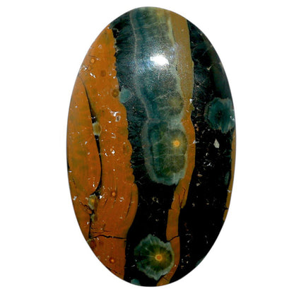 Ocean Jasper 25.7x42.2x6.7 mm Oval Shape Polished Gemstone LS27-07866