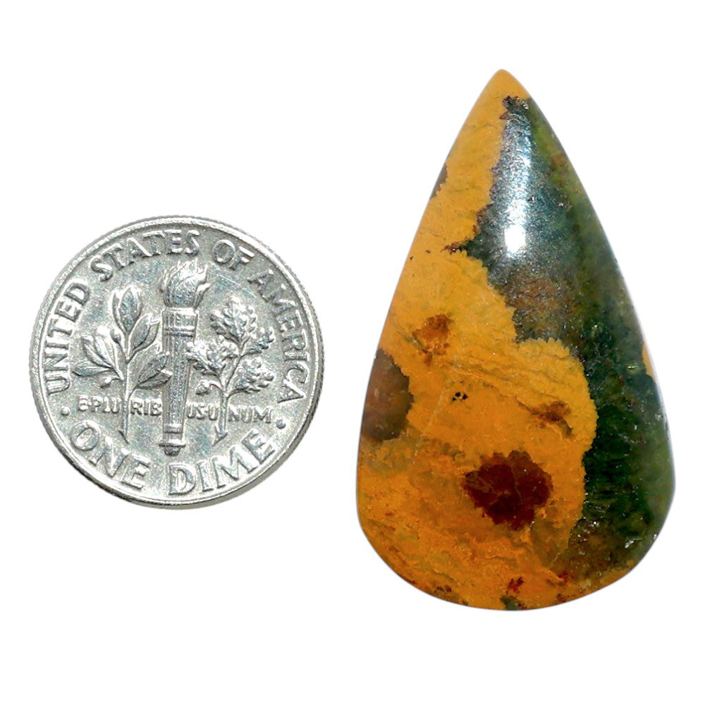 Ocean Jasper 19.2x32.6x4.8 mm Pear Shape Polished Gemstone LS27-07867