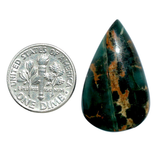 Ocean Jasper 17.6x28.8x5 mm Pear Shape Polished Gemstone LS27-07868