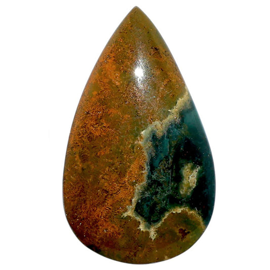 Ocean Jasper 21.35x35.75x6 mm Pear Shape Polished Gemstone LS27-07871